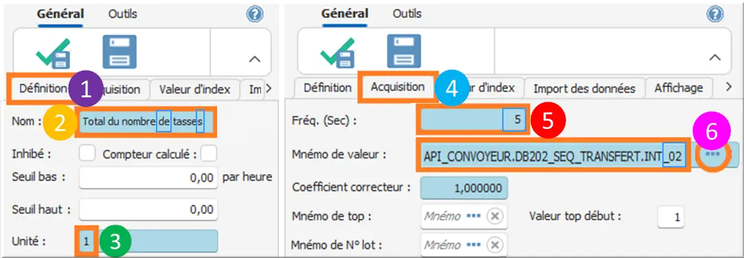 Paramétrage compteur Total tasse